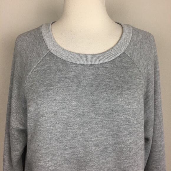 Ten Sixty Sherman Gray Tie Hem Sweatshirt Medium - Picture 4 of 8